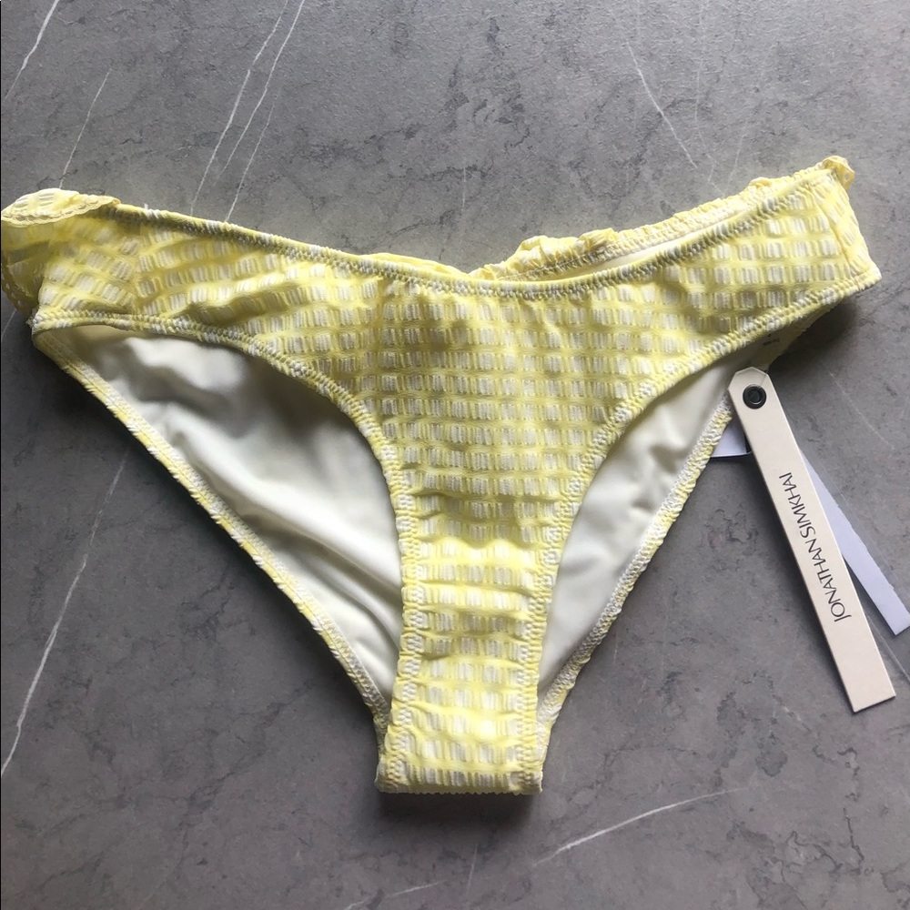 Jonathan Simkhai Gingham Bikini Bottoms